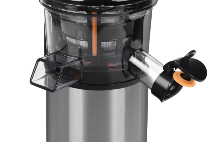 Ardesto auger juicer, 200W, bowl-0.6L, cake-0.6L, plastic/iron, silver-black