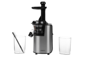 Ardesto auger juicer, 200W, bowl-0.6L, cake-0.6L, plastic/iron, silver-black