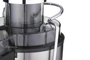 Соковитискач Ardesto відцентрований 1000Вт, чаша-0.5л, жмих-1.5л, пластик/метал, сріблясто-чорний