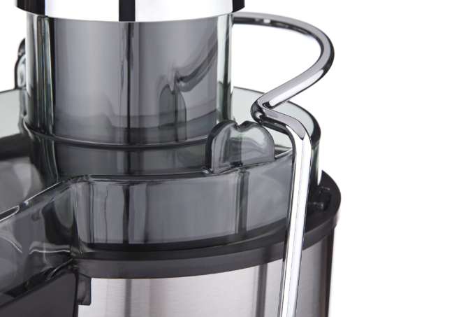 Соковитискач Ardesto відцентрований 1000Вт, чаша-0.5л, жмих-1.5л, пластик/метал, сріблясто-чорний