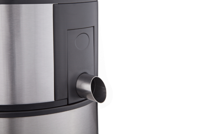 Соковитискач Ardesto відцентрований 1000Вт, чаша-0.5л, жмих-1.5л, пластик/метал, сріблясто-чорний