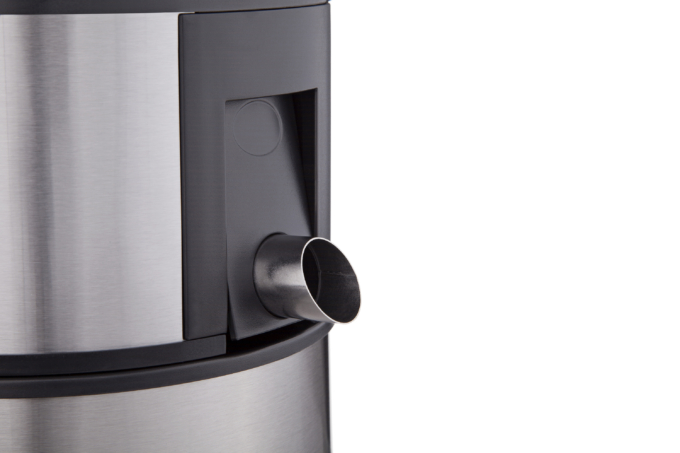 Соковитискач Ardesto відцентрований 1000Вт, чаша-0.5л, жмих-1.5л, пластик/метал, сріблясто-чорний