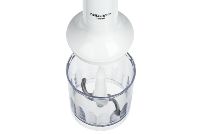 Блендер погружной ARDESTO 700Вт, 3в1, чаша-600мл, белый