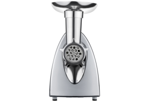 Ardesto meat grinder, 1800W, 2kg/min, 3 cutting plates, sausages nozzle, tomato juicer, plastik, white-silver