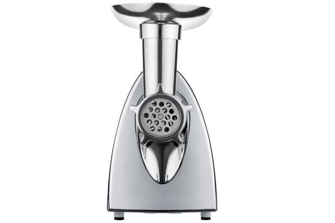 Ardesto meat grinder, 1800W, 2kg/min, 3 cutting plates, sausages nozzle, tomato juicer, plastik, white-silver