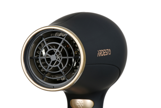 Фен Ardesto Gemini HD-522, 1800-2200Вт, 2 швидкості, 3 темпер. режими , функція Cool Shot, чорний