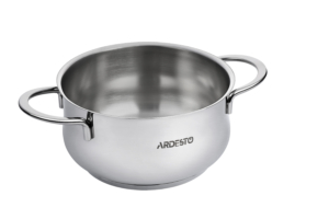 Кастрюля со стеклянной крышкой Ardesto Black Mars, 1.8л, нержавеющая сталь