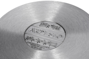 Ardesto Casserole with glass lid, Black Mars, 2.3l, stainless steel