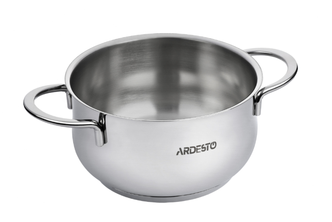 Кастрюля со стеклянной крышкой Ardesto Black Mars, 3л, нержавеющая сталь