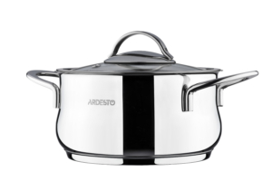 Кастрюля со стеклянной крышкой Ardesto Black Mars, 3л, нержавеющая сталь