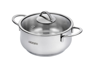 Кастрюля со стеклянной крышкой Ardesto Black Mars, 3л, нержавеющая сталь