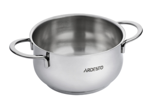Кастрюля со стеклянной крышкой Ardesto Black Mars, 4.3л, нержавеющая сталь