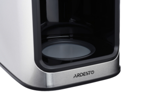 Ardesto coffee maker drip Steel Collection 1.2l, ground + beans, display, silver-black