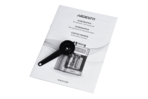 Ardesto coffee maker drip Steel Collection 1.2l, ground + beans, display, silver-black