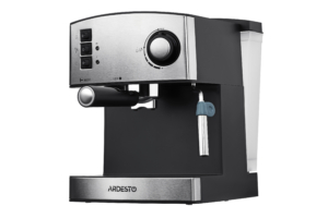 Ardesto coffee maker carob Steel Collection 1.6l, ground, hand capuchino maker, silver-black
