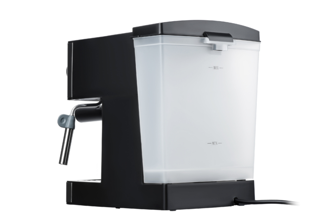 Ardesto coffee maker carob Steel Collection 1.6l, ground, hand capuchino maker, silver-black