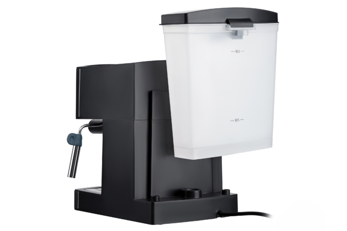 Ardesto coffee maker carob Steel Collection 1.6l, ground, hand capuchino maker, silver-black