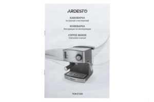 Ardesto coffee maker carob Steel Collection 1.6l, ground, hand capuchino maker, silver-black