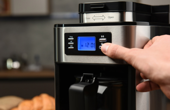 Ardesto coffee maker drip Steel Collection 1.2l, ground + beans, display, silver-black