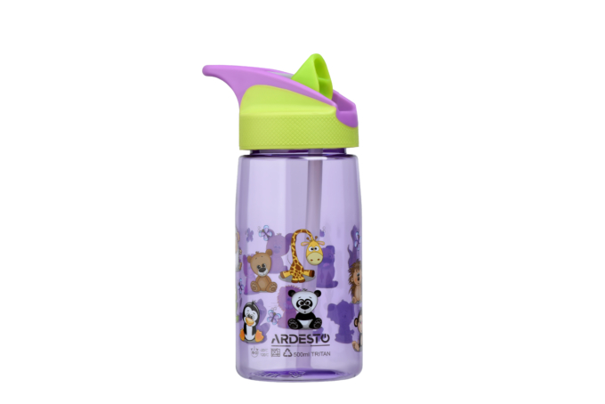 Бутылка для воды детская Ardesto Funny Animals (500 мл) AR2201TA
