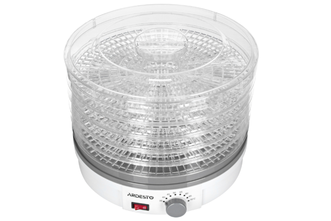 Dryer for products Ardesto FDB-5320, 245W, pallets -5x3cm, diameter-32cm, max-70°С, temperature adjustment, plastic, white