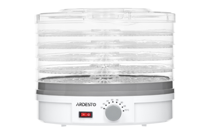 Dryer for products Ardesto FDB-5320, 245W, pallets -5x3cm, diameter-32cm, max-70°С, temperature adjustment, plastic, white