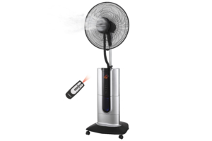 Floor fan ARDESTO, 47см, 100Вт, remote control, display, humidification, black-grey