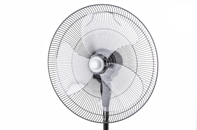 Floor fan ARDESTO, 47см, 100Вт, remote control, display, humidification, black-grey