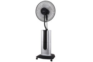 Floor fan ARDESTO, 47см, 100Вт, remote control, display, humidification, black-grey