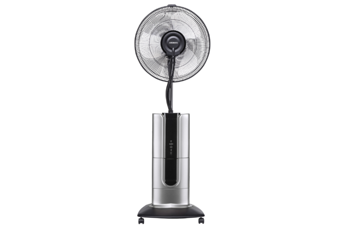 Floor fan ARDESTO, 47см, 100Вт, remote control, display, humidification, black-grey