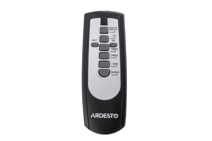 Floor fan ARDESTO, 47см, 100Вт, remote control, display, humidification, black-bronze