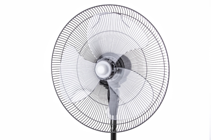 Floor fan ARDESTO, 47см, 100Вт, remote control, display, humidification, black-bronze