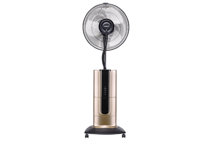 Floor fan ARDESTO, 47см, 100Вт, remote control, display, humidification, black-bronze