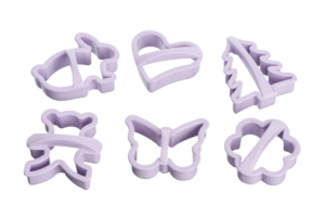 Ardesto Cookies molds set Tasty baking, 6pcs, plastic, lilac