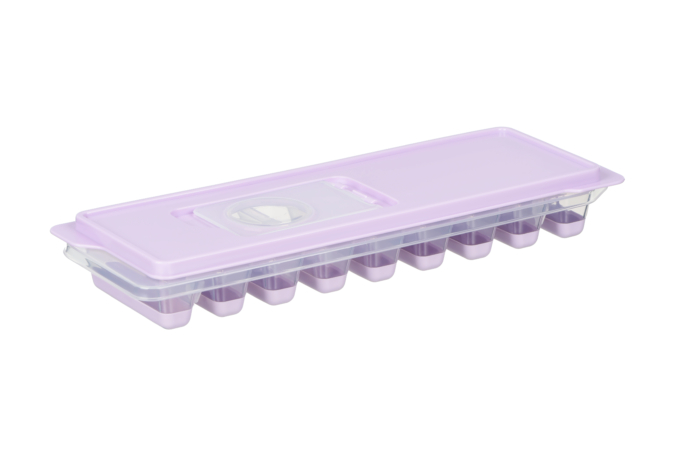 Форма для льда с крышкой Ardesto Fresh Stick, 27х9.5х3.8см, силикон, пластик, лиловый
