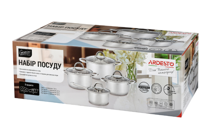 Cookware kit Ardesto Gemini Gourmet Andria AR1908PS
