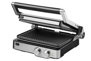 Ardesto grill clamping GK-2000M, 2000W, temp. regimes-6, removable plates, 180° opening, metal, silver