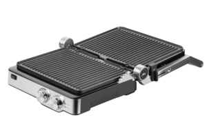 Ardesto grill clamping GK-2000M, 2000W, temp. regimes-6, removable plates, 180° opening, metal, silver