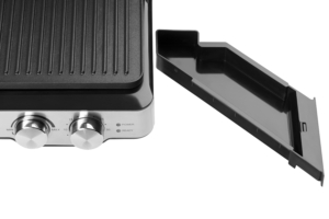 Ardesto grill clamping GK-2000M, 2000W, temp. regimes-6, removable plates, 180° opening, metal, silver