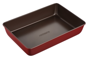 Форма для випікання Ardesto Golden Brown, 34.5х24х6см, вуглецева сталь, прямокутна, коричнево-червоний
