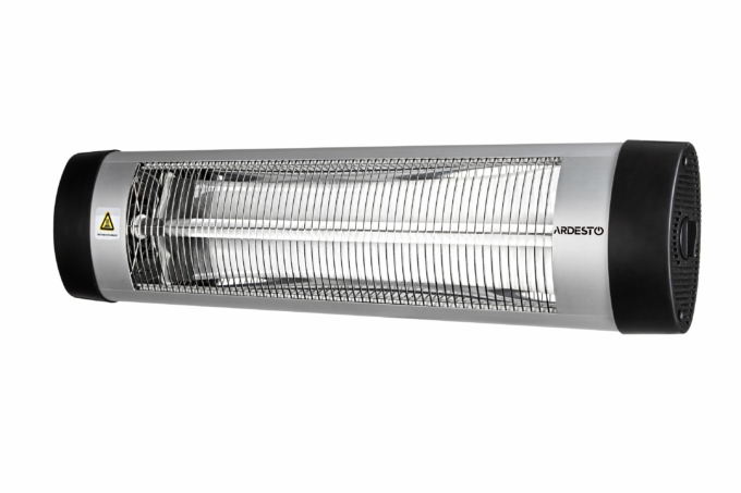 Infrared heater ARDESTO quartz, 16m2, 3000w, mechanical control, grey/black