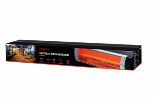Infrared heater ARDESTO quartz, 16m2, 3000w, mechanical control, grey/black