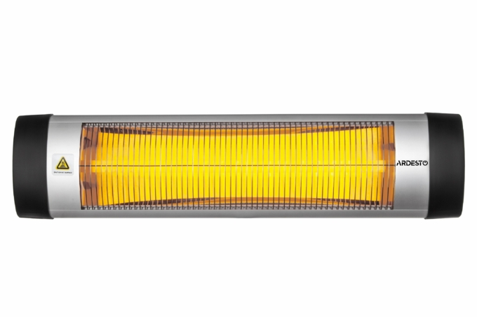 Infrared heater ARDESTO quartz, 16m2, 3000w, mechanical control, grey/black