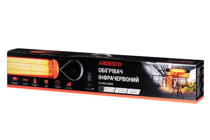 Инфракрасный обогреватель со стендом Ardesto IH-2000-CBN2B_IH-TS-01