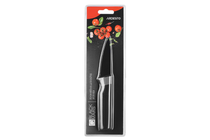 Ardesto Paring Knife Black Mars, 8cm, stainless steel, plastic, black