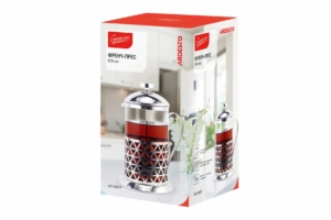 Френч-пресс Ardesto Gemini Fasano, 800мл, боросиликаное стекло, нержавеющая сталь, прозрачный