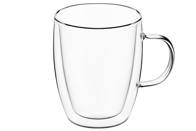 Ardesto Doublewall mug set with handles Ardesto, 270ml, 2pcs, borosilicate glass, transparent