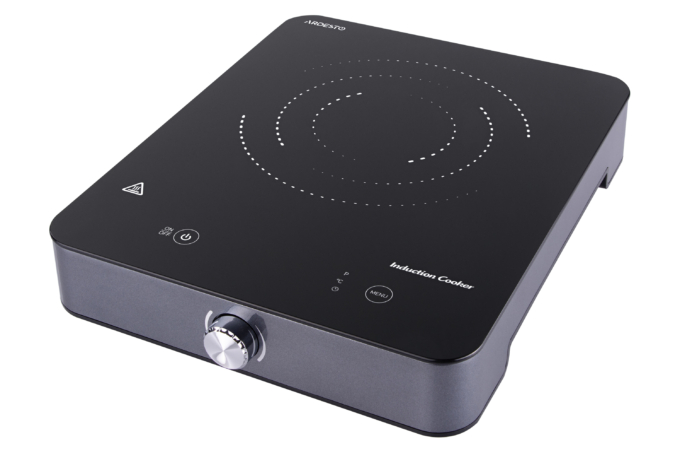 Плитка настільна ARDESTO індукційна, конфорок – 1 на 1.8кВт, керування – сенсорне, таймер, чорний