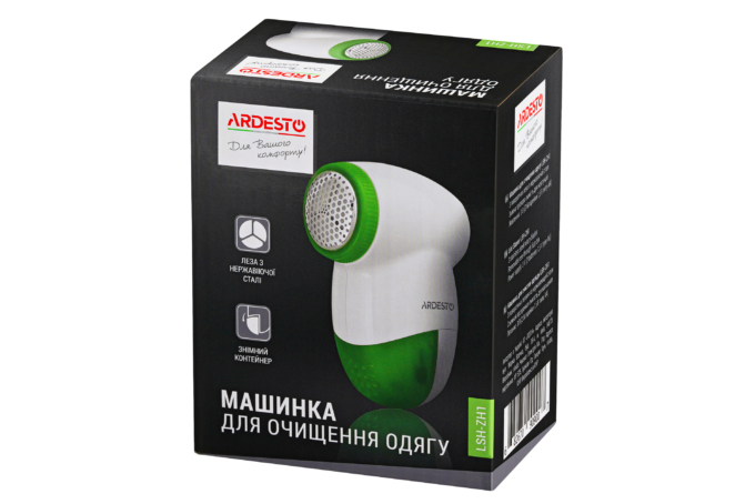 Ardesto lint Remover, AAx2, white-green