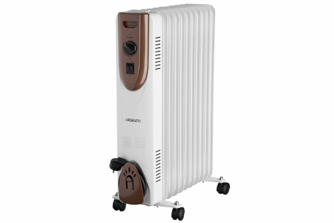 Oil radiator ARDESTO, 25m2, 2500w, mechanical control, 11 sections, white